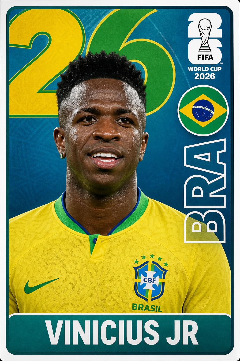 Figurinha Vini Jr — Brasil