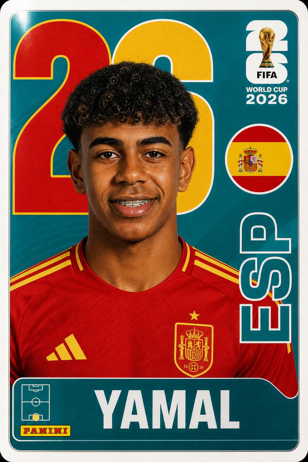 Figurinha Yamal — Espanha